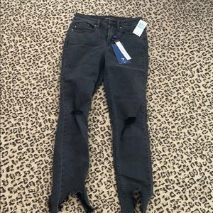 Vigioss back high waisted ripped jeans